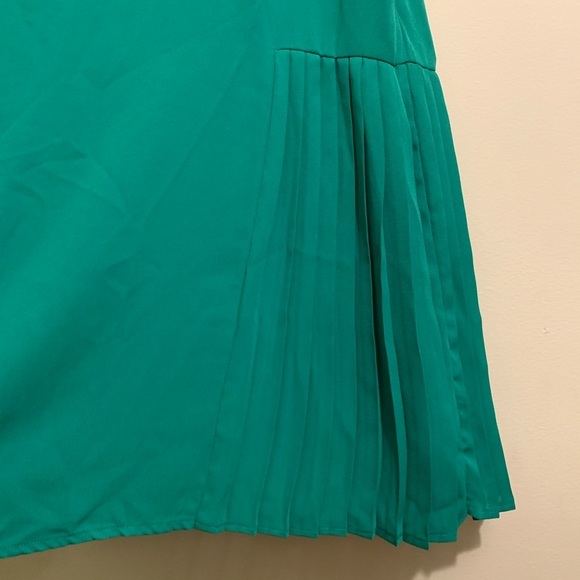 Tinley Road Green Pleated Botton Dress S - Picture 2 of 7